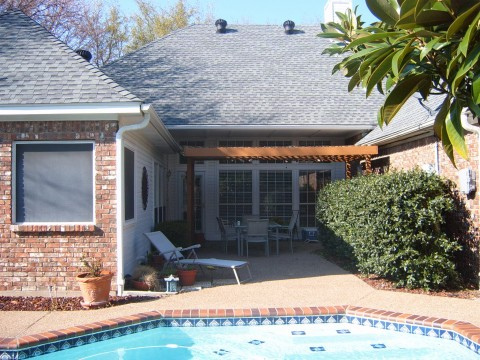 backyard before