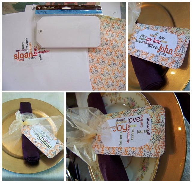 placecard collage
