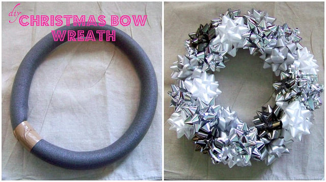 christmas bow wreath