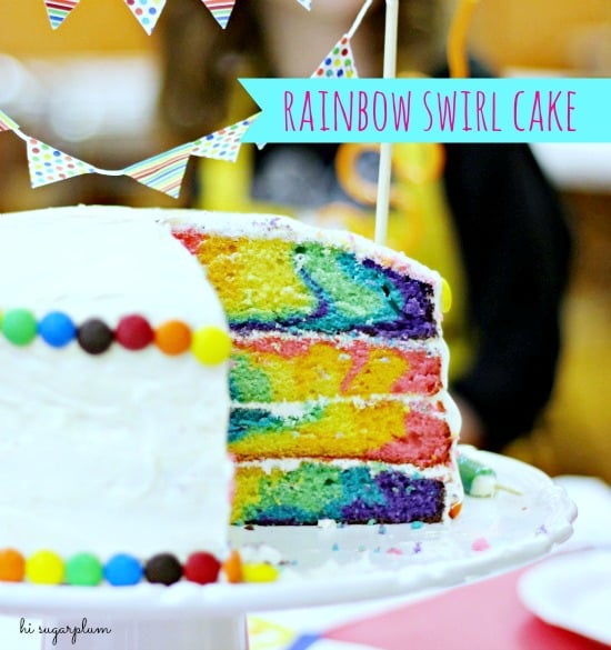 Hi Sugarplum | Rainbow Swirl Cake