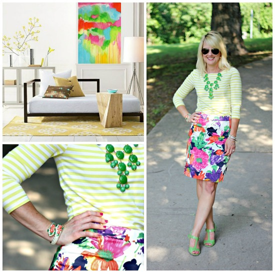 Hi Sugarplum | Bright Stripes & Floral outfit