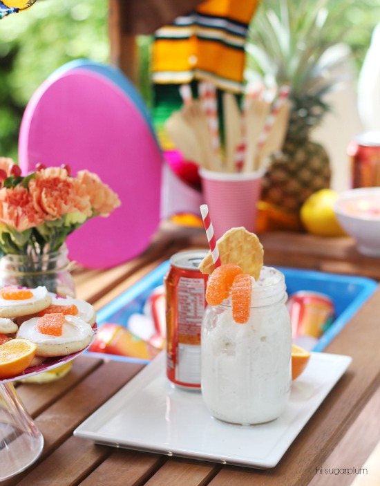 Hi Sugarplum | Orange Creamsicle Float Party