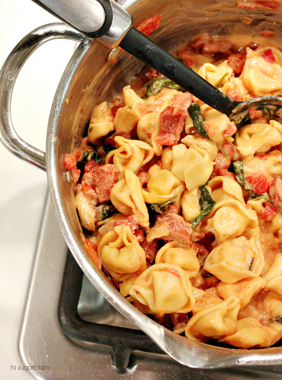 Hi Sugarplum | One Pot Tortellini & Sausage