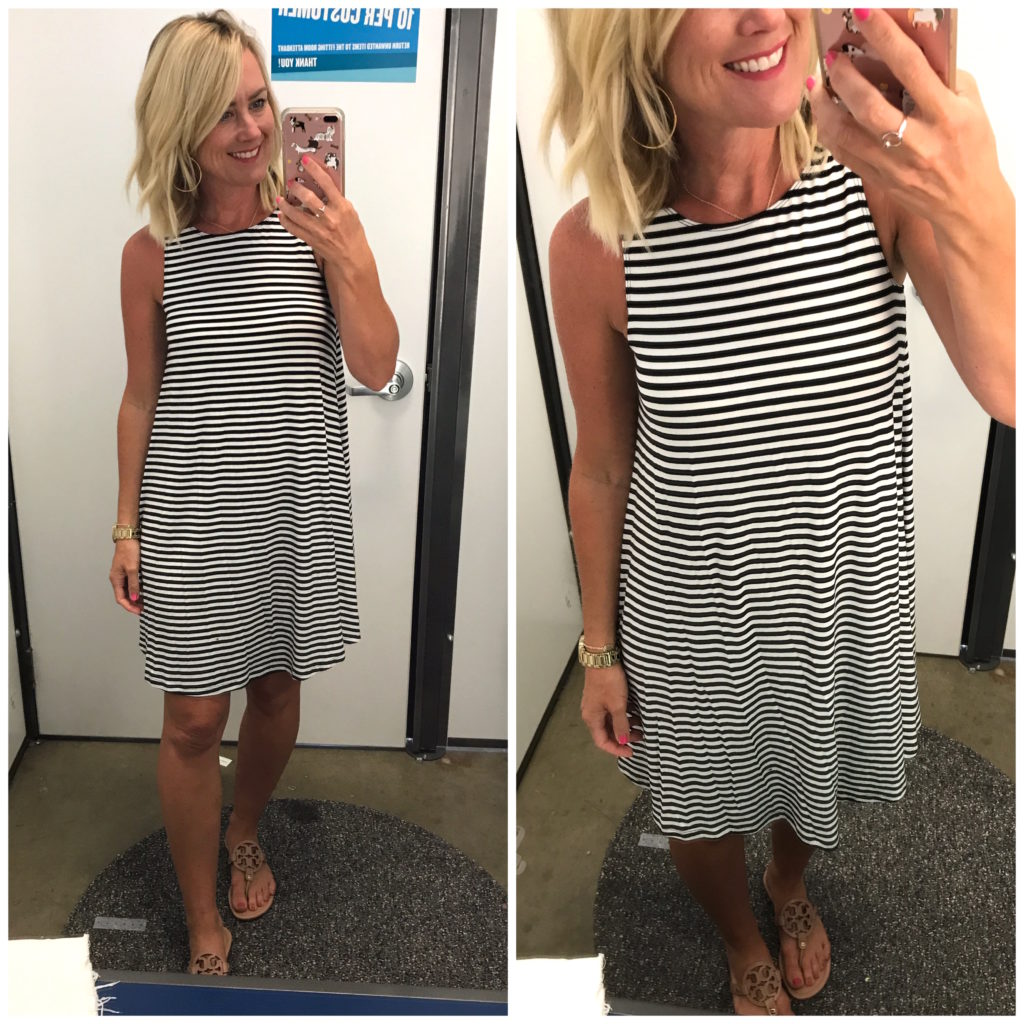 Old navy striped swing dress