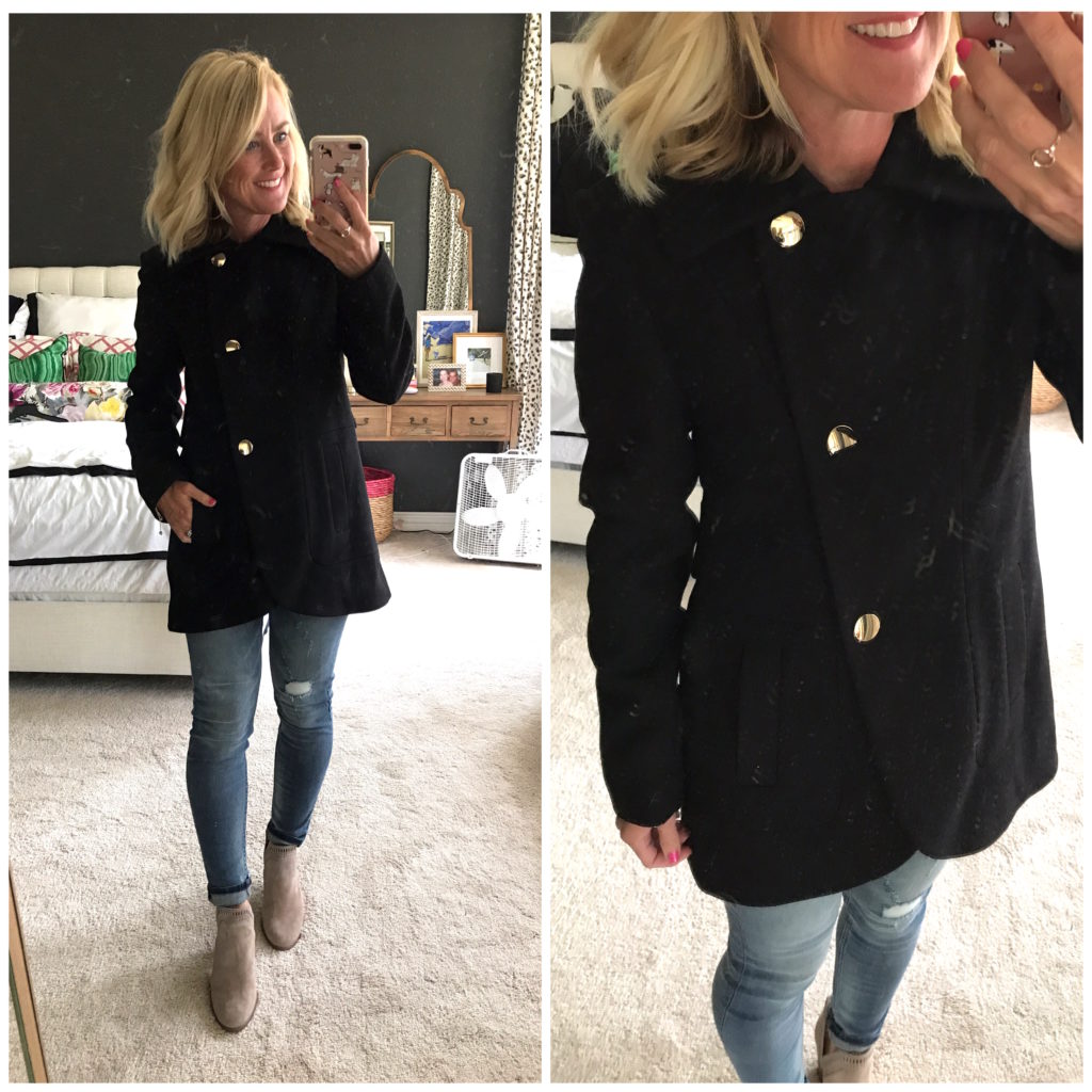 french connection pea coat