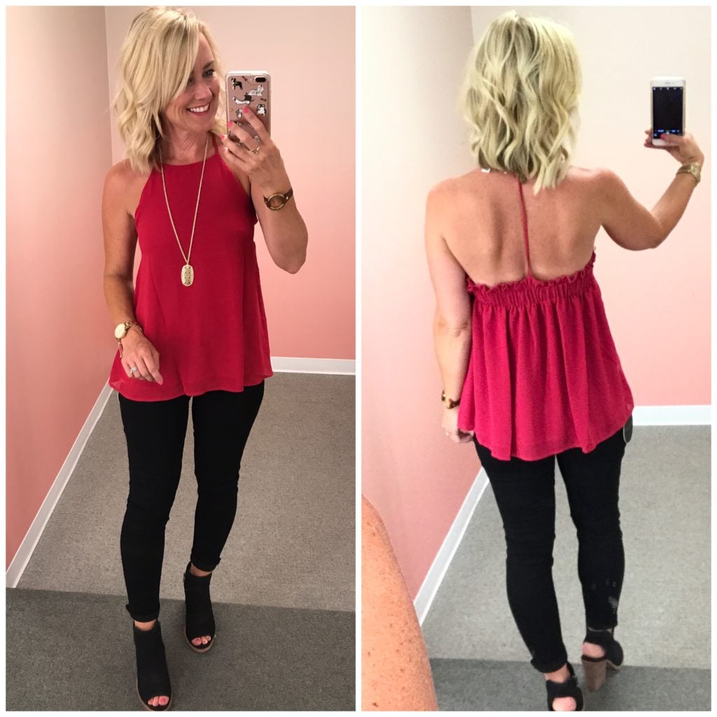 nordstrom anniversary sale y-back blouse