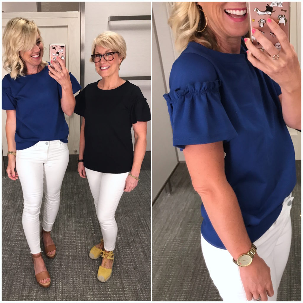 nordstrom ruffle peplum top