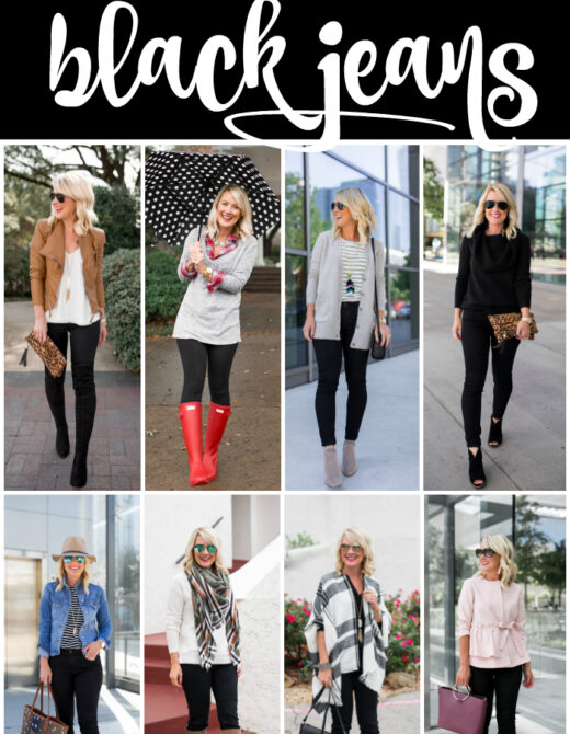 outfit ideas for black jeans