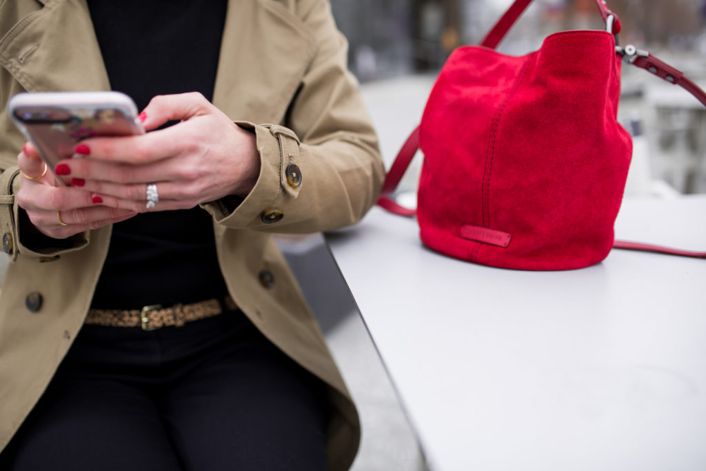 hi sugarplum trench coat spring outfit
