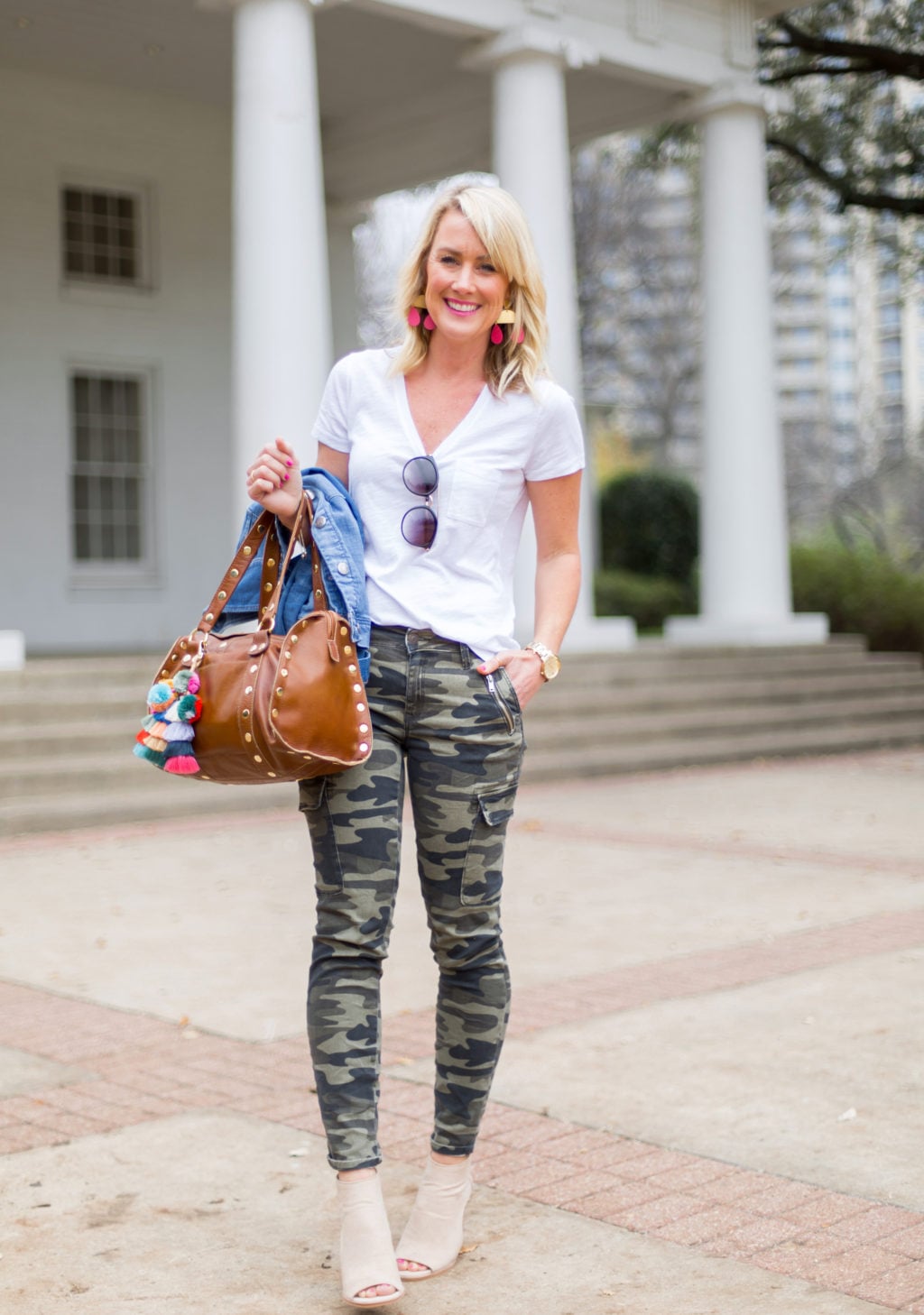 hi sugarplum camo spring outfit