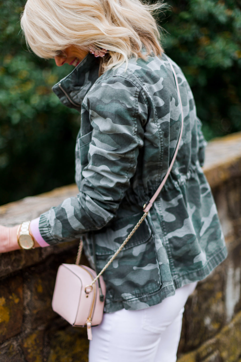 hi sugarplum camo spring outfit