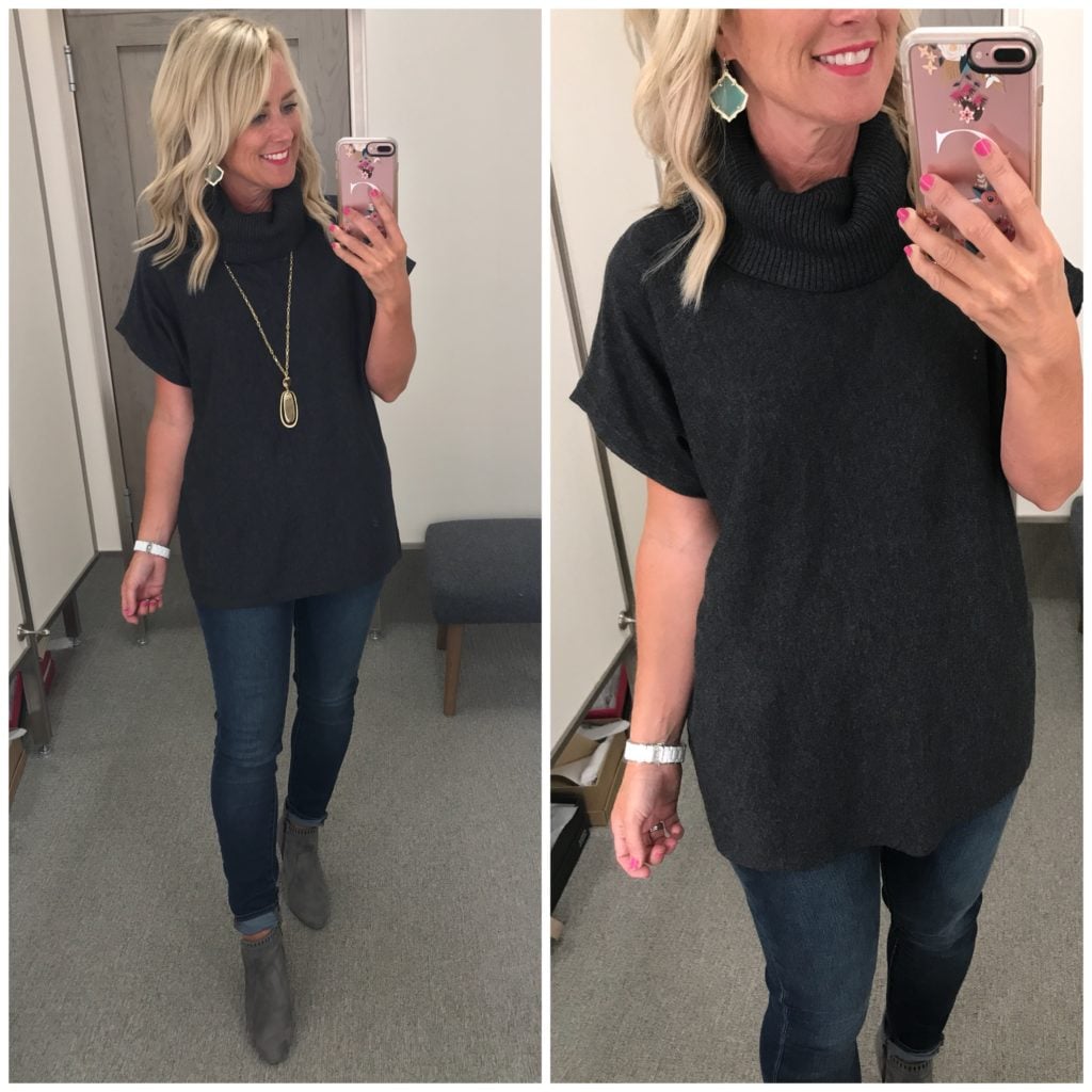 vince camuto short sleeve turtleneck tunic nordstrom anniversary sale kendra scott earrings