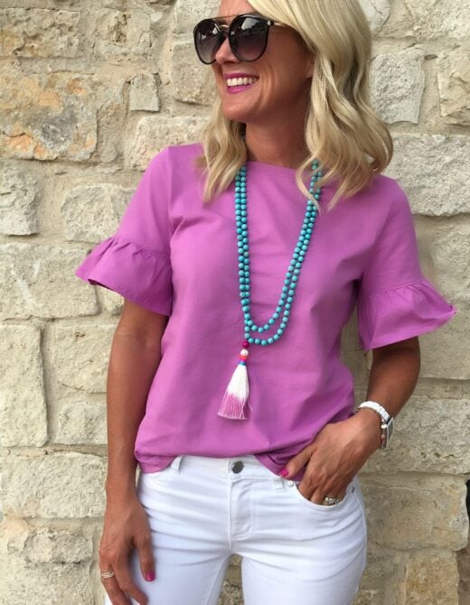 ruffle sleeve tee nordstrom